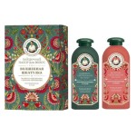 Набор подарочный для волос, Рецепты бабушки Агафьи 300 мл + 300 мл Сибирская травница Волшебная шкатулка шампунь-обертывание + бальзам-обертывание восстановление и сила коробка