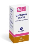 Эзетимиб Канон, таблетки 10 мг 90 шт